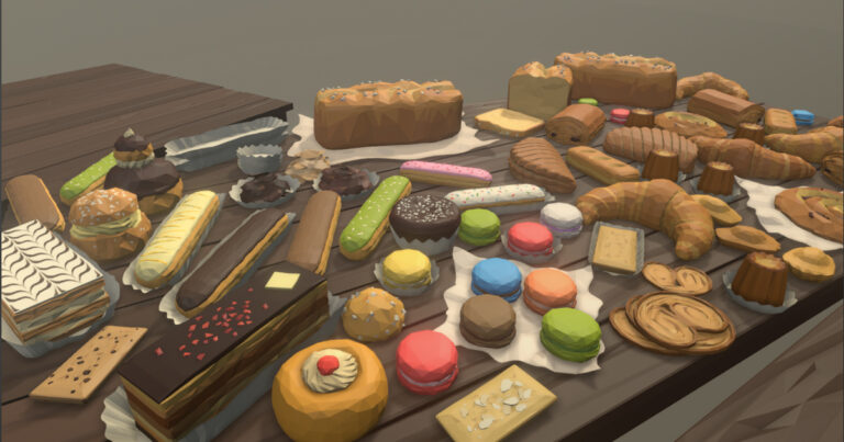 [LowPolyPro] French Pastries